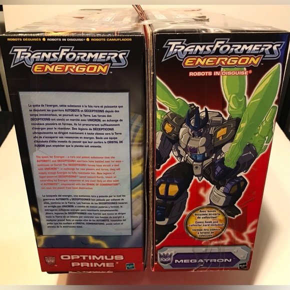Vintage Hasbro TRANSFORMERS ENERGON POWERLINX OPTIMUS PRIME And MEGATRON 2 PACK - Picture 11 of 13